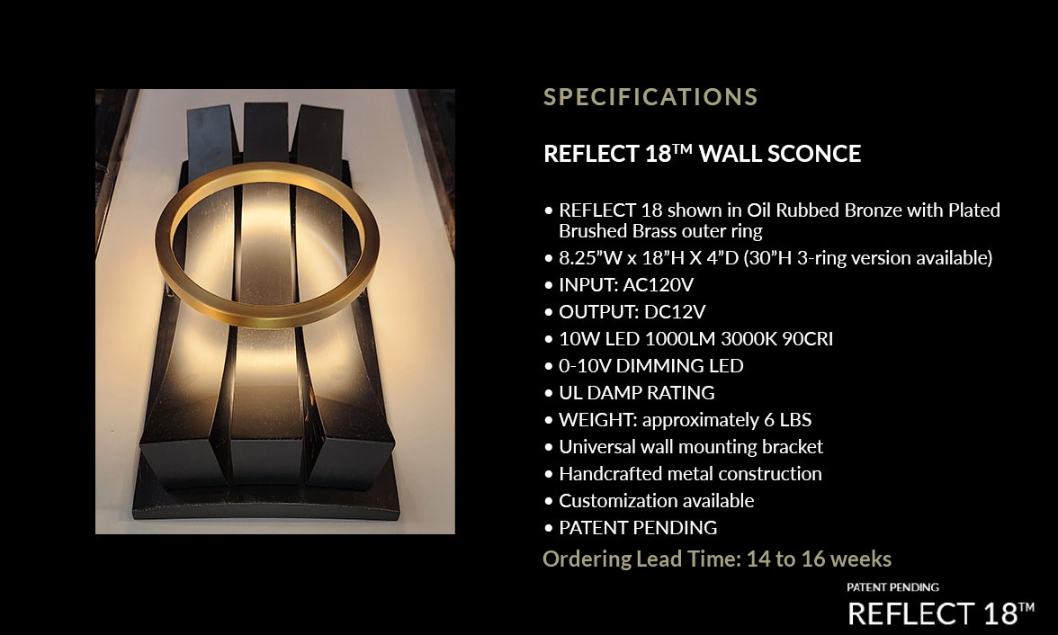 REFLECT 18 Wall Sconce